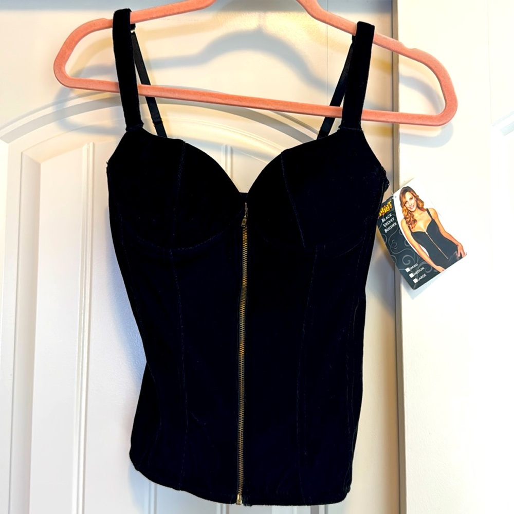 Black Velvet Bustier